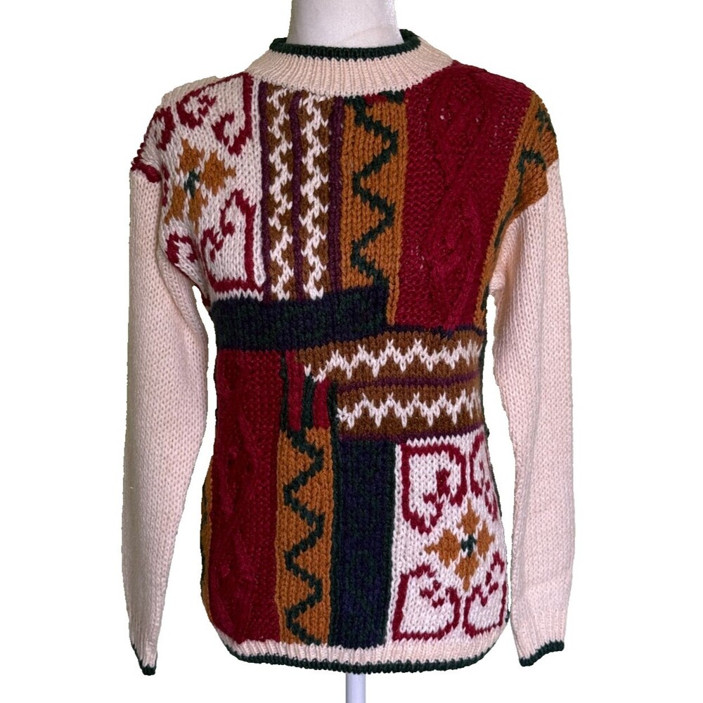 Vintage Nuggets Women's Cozycore Rustic Cottage 80's Retro Cozy Sweater Size‎ Sm